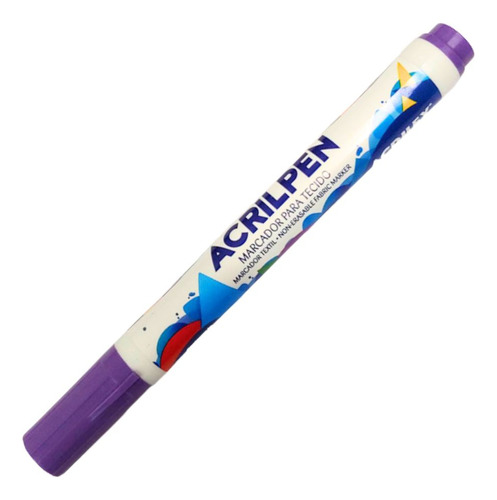 Caneta Para Tecido Acrilpen - Violeta Acrilex