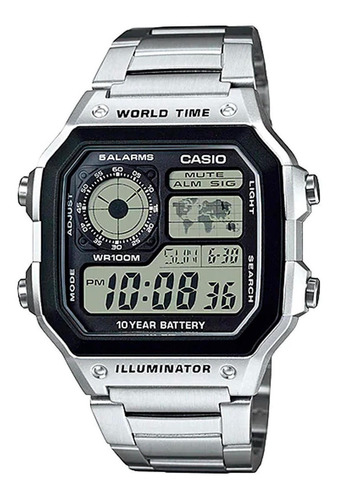 Imagen 1 de 3 de Reloj Casio Digital Varón Ae-1200whd-1av