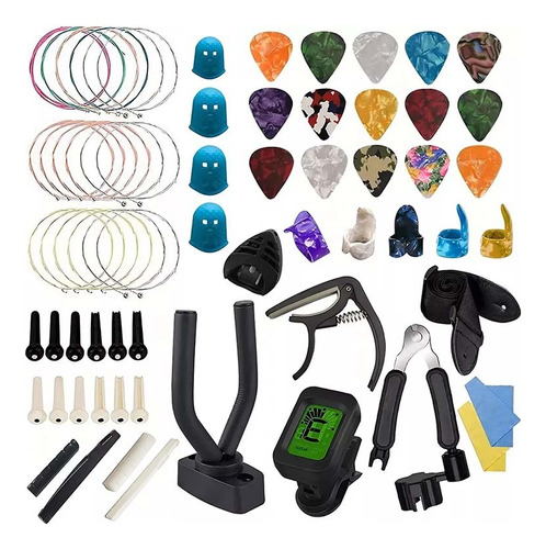 Kit 66 Pcs Herramientas De Reparacion Para Guitarra Acustica