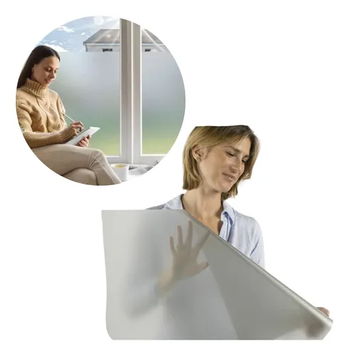 Película Vidrio Ventanas 60cm*5mts Privacidad Vinilo Fácil  