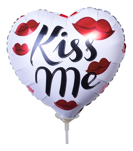 Globo Corazon Kiss Me San Valentin Romantico Enamorado Besos