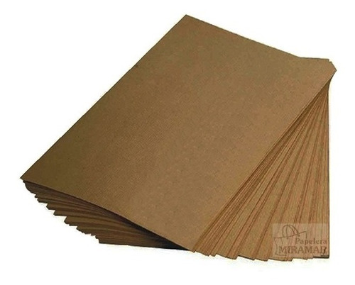 20 Hojas Papel A4 Kraft Madera 125gr Ideal Tarjetas