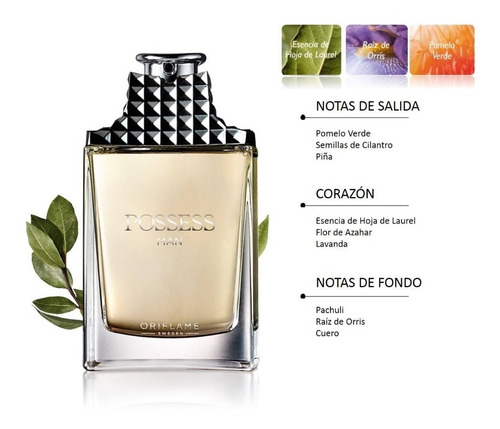 Posses Man Eua De Toilette Con Atomizador 75ml. Oriflame