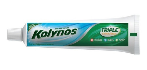 Imagen 4 de 4 de Crema Dental Kolynos Triple 123 90g