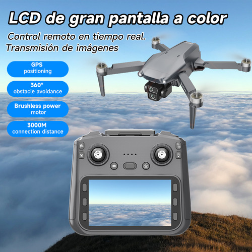 Mini Drone Profesional Gps Controlador Avanzado Pantalla L6001, SJRC 8k L600-1PRO MAX L600-1PRO 2