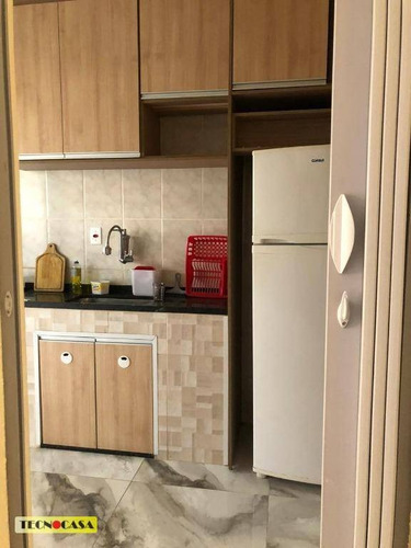 Imagem 7 de 30 de Apartamento Com 01 Dormitório Para Venda Com 53 M² No Bairro Vila Tupi Em Praia Grande/sp. - Ap6428