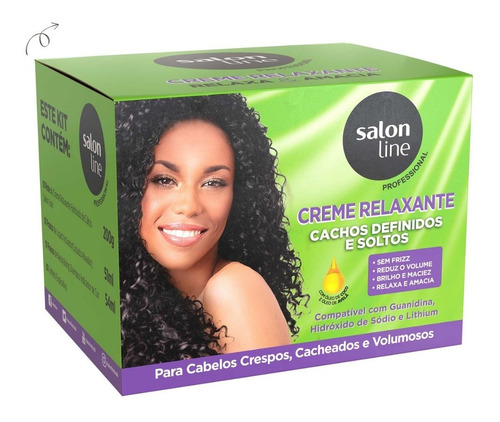 Creme Relaxante Cachos Definidos Coco E Avelã Salon Line