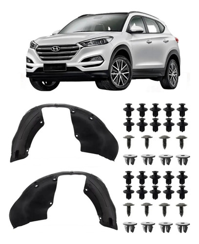 Par Parabarro Dianteiro Tucson 2017 A 2022 Com Grampos