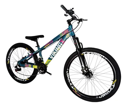 comprar Bicicleta Vikingx 26 T25 24v Balão Flame Freio  Disco