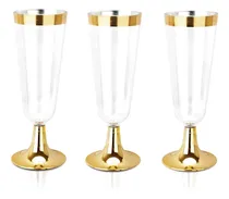 Comprar Bucla 100 Pack Gold Plastic Flautas De Champagne - 5oz Copas