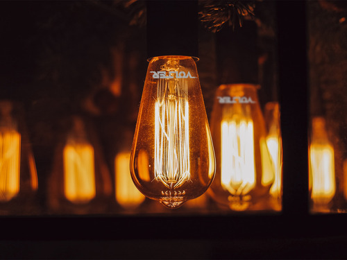 Kit 4 Lâmpada Filamento Led Decorativa Retrô Vintage Âmbar