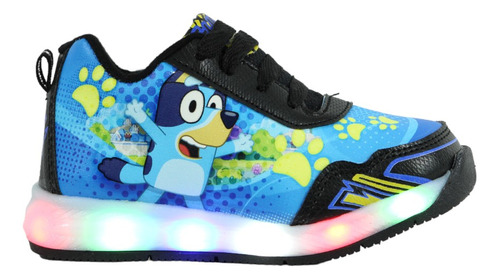 Tenis Niño Bluey Luces Led Bingo Chilli Bandit  Infantil 