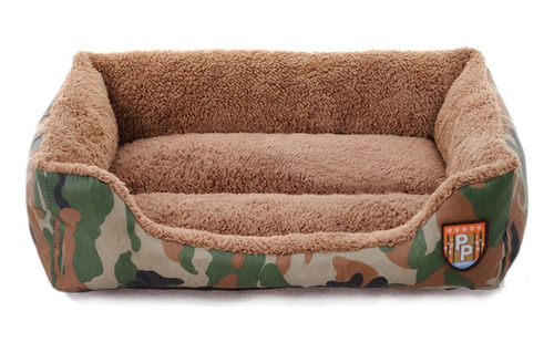 Cama Camuflada Para Mascotas Perros Gatos Cucha 68 X 55 Cm