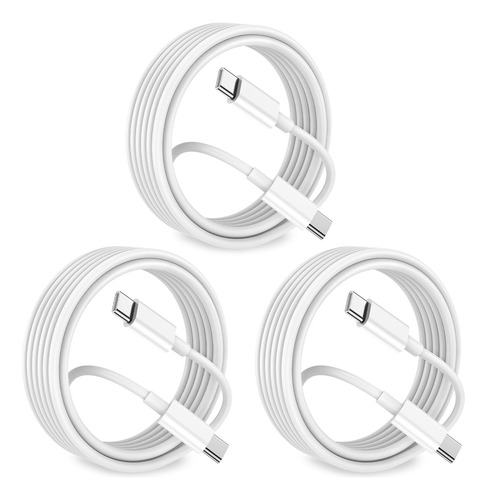 Usb C To Usb C Charging Cable 10ft 60w 3 Pack,long Type C 