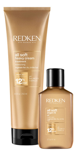 Kit Redken All Soft Máscara E Óleo Capilar (2 Produtos)