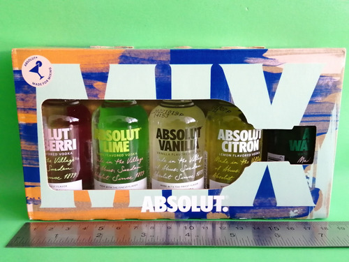 Vodka Mini Botellita Miniatura Absolut Pack Licor Empmbl