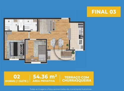 Imagem 7 de 15 de Apartamento À Venda, 58 M² Por R$ 325.000,00 - Vila Metalúrgica - Santo André/sp - Ap10280