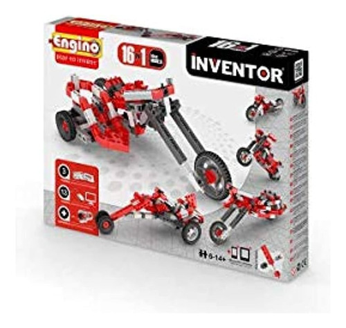 Inventor 16 En 1  Motocicleta 140 Piezas Engino 1632