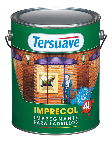 Imprecol Ladrillos Satinado Natural Tersuave 4 Lts