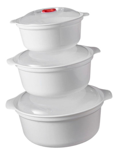 3 Piezas De Cuencos Para Microondas Con Tapas, Cuencos Para