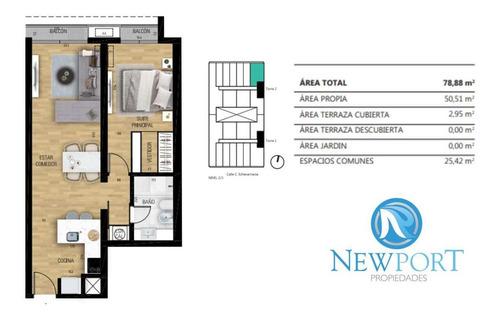 Imagen 7 de 14 de Estrene En Pocitos 1 Dorm, 1 Baño, 2 Balcones! Piscina, Gym, Sum, Parrilleros!