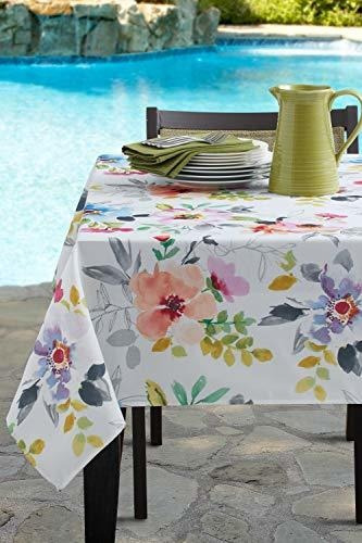 Benson Mills Indoor Outdoor Spillproof Tablecloth For Spring