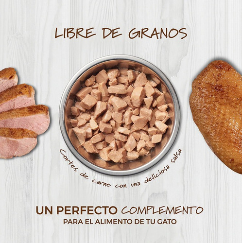 Imagen 3 de 5 de Alimento Húmedo Healthy Cravings De Pato Para Gatos 85g