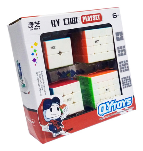 Pack De 4 Cubos Rubik Qiyi 2x2, 3x3, 4x4, 5x5 Envío Gratis !