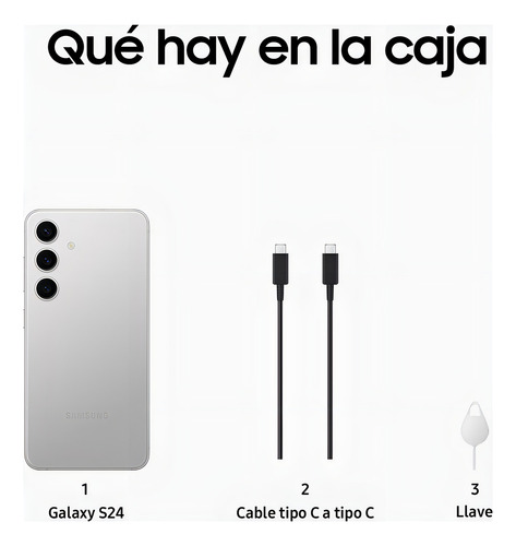 Samsung Galaxy S24, Galaxy Ai, cinza mármore 8gb_256gb - Excelente (Recondicionado)