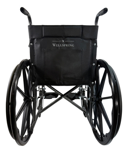 Silla De Ruedas Reforzada De Lujo Con Reposapiés Desmontable Color Gris Jaspeado