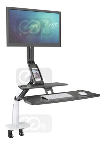 Suporte Para Monitor E Teclado Articulado Com Entrada Usb