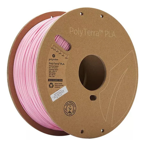 Filamento Polymaker Polyterra Pla Mate 1.75mm Sakura Pink