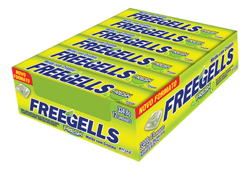 Freegells Drops Fresh Melão Com 12 - Riclan