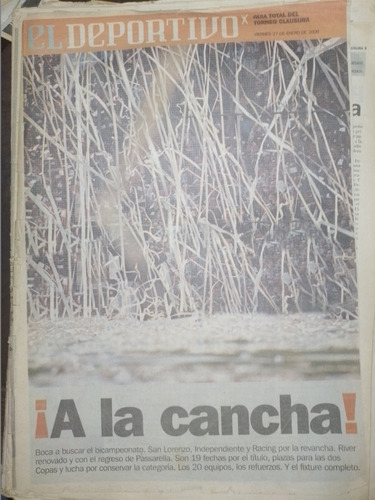 Diario Clarin El Deportivo - Guia Torneo Clausura - Año 2006