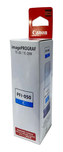 Botella De Tinta Canon Para Imageprograf Tc-20 (70 Ml) Cian