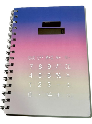 Caderno Espiral Calculadora Cores Sortidas 80f Capa Dura