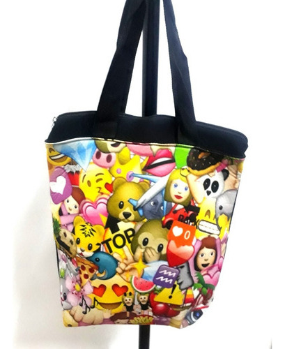 Bolso Emoji  Simil Neoprene  Excelente Estado. Usado! 