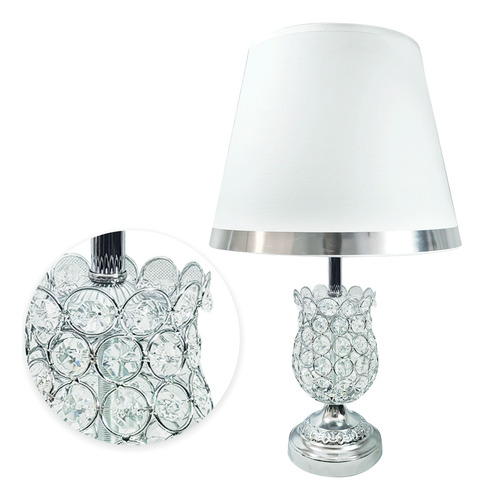 Lámpara De Mesa Dorada Led Escritorio Base E27 65w 14385 Blanco