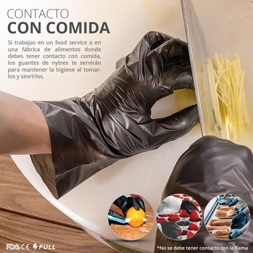Imagen 5 de 10 de Guantes De Nytrex Polimero Libre De Latex Vinil Nitrilo