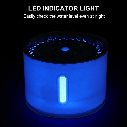 Dispensador Fuente De Agua Led Automático Mascota Perro Gato