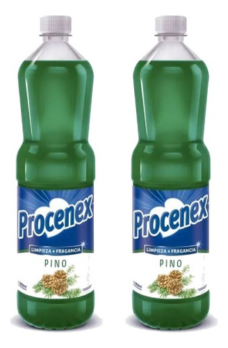 Limpia Piso Liquido Aroma Pino Procenex 900ml Pack X2u