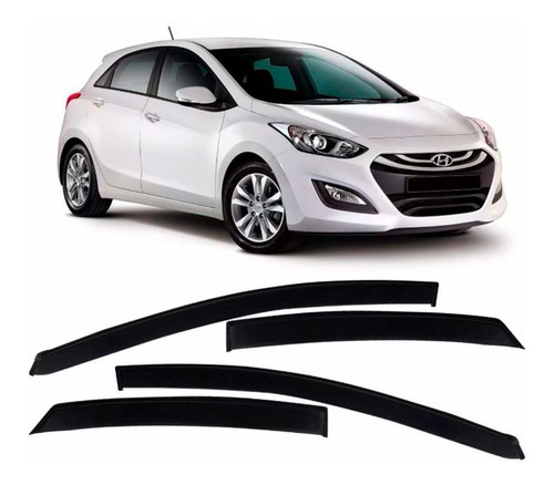 Calha De Chuva Acrilica Hyundai I30 2013 A 2015 4 Portas