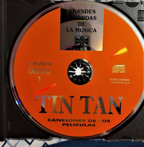 Cd Tin Tan Canciones De Sus Peliculas Vol 1 (Usado)