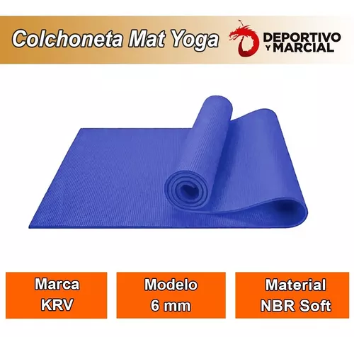 Mat Yoga 6 Mm Colchoneta Importada Antideslizante Fitnesas