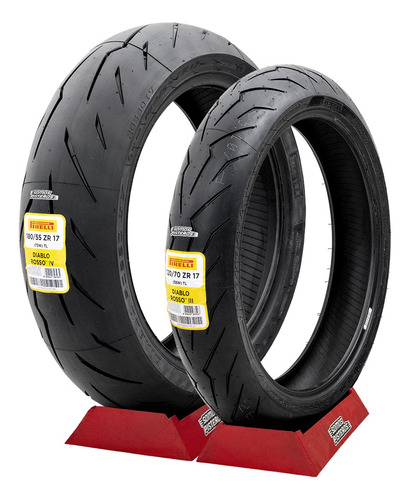 Llantas Pirelli Diablo Rosso Iv 120/70 17 Y 180/55 17 R6r