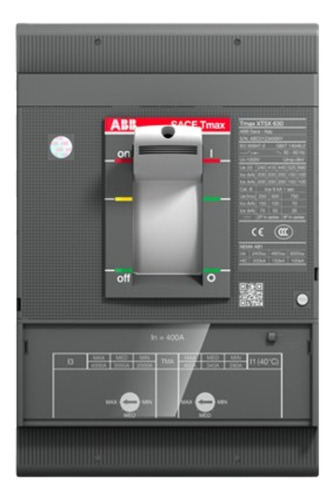 1sda100345r1 Abb Interruptor Xt5n 400 Tma In=400a 3 P Sn/ter