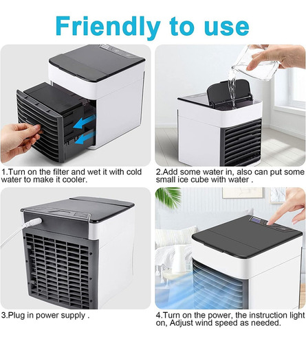 Mini Enfriador De Aire Por Pulverización Usb Portátil For