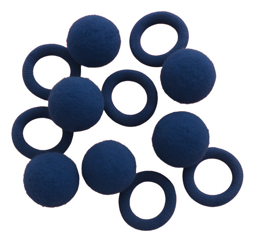 40 Lacinho Com Pompom Para Pet Azul Tecido Tipo Meia