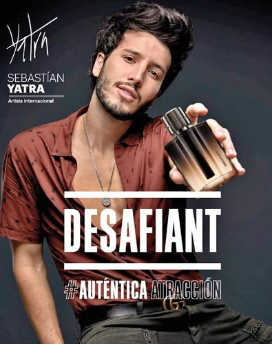 Perfume Desafiant 90 Ml Esika + Regalo Sachets De Perfume