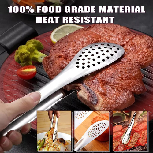 W Pinzas De Cocina Para Barbacoa De Acero Inoxidable